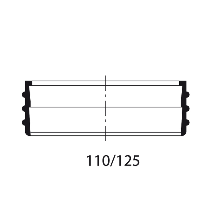 Retro fit adaptors diameter 110mm - 125mm for EPDM roof drains height 200 mm