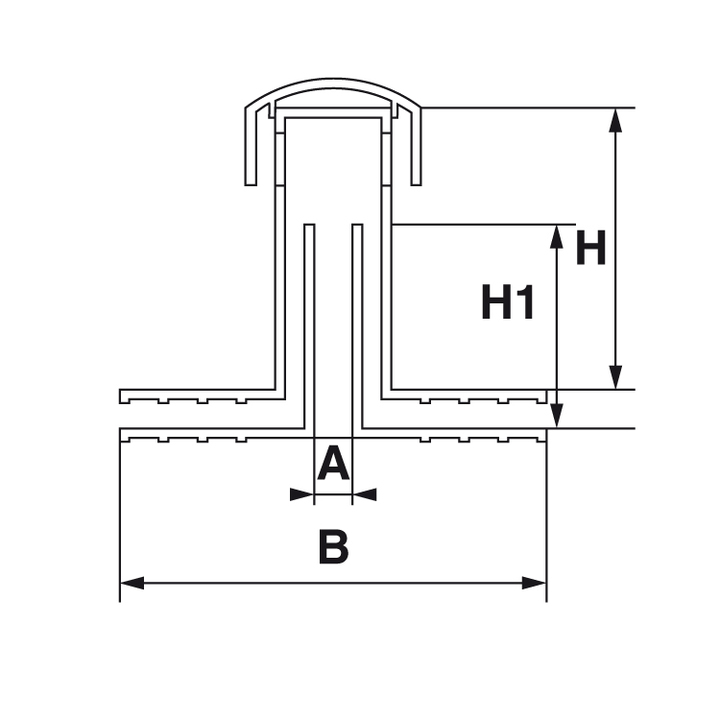 Entlüftungsstützen Doppelt höhe 270 mm - mit Durchmesser 75 mm