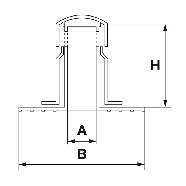 Ventilateur isole simple hauteur 225 mm - avec diamètre 110 mm