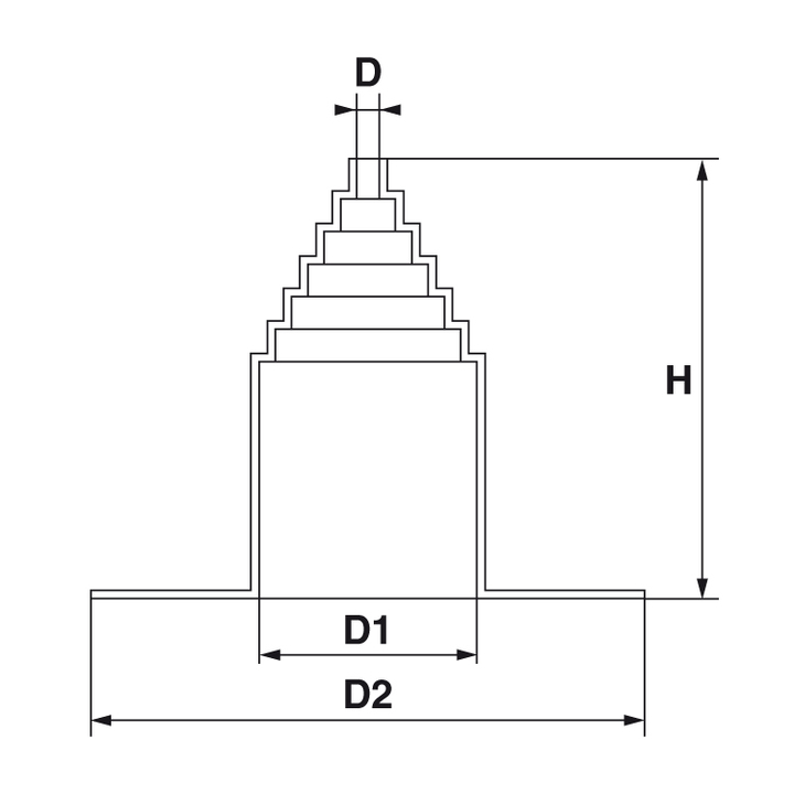 EPDM rubber base fittings for pipes