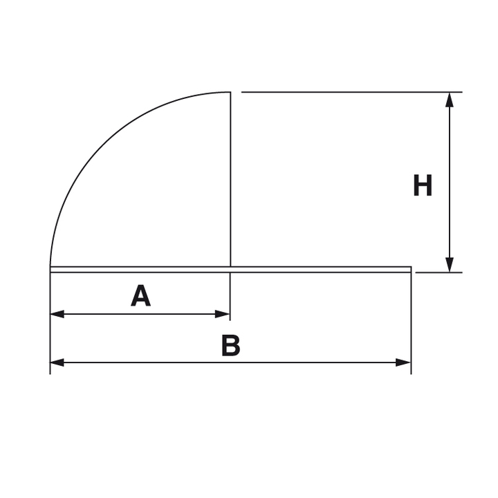 PVC external corner medium