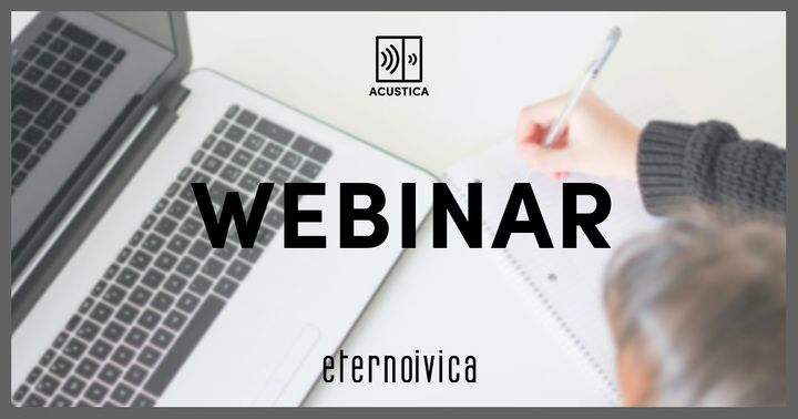Webinar in materia di Acustica Webinar in materia di Acustica