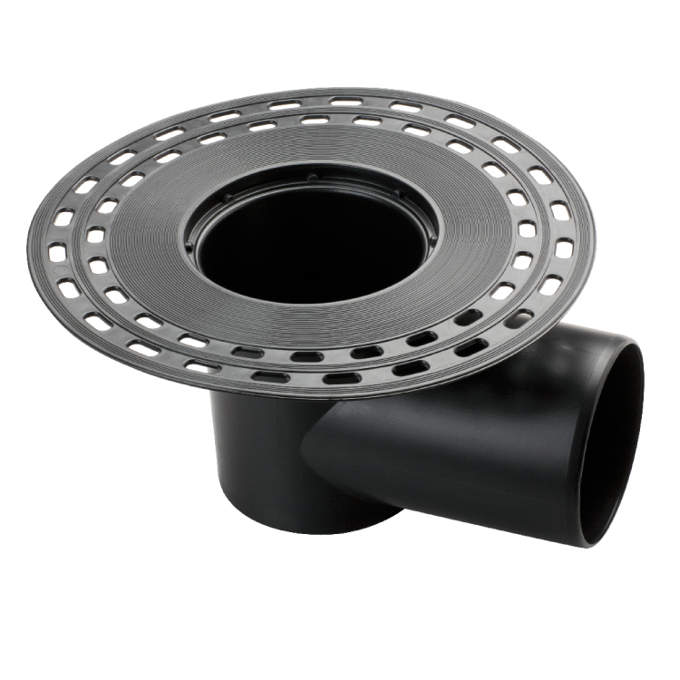 TPE roof drain with side exit - diameter 50 mm
