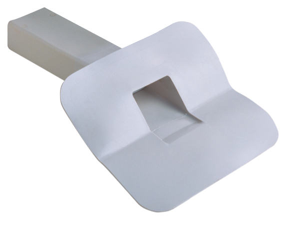 PVC angular drains 45° with 100 mm X 65 mm section