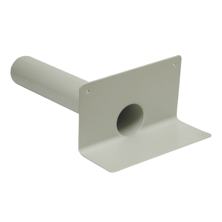 PVC angular drain with round spigot for balconies length 500mm - for pipes 75 mm PVC angular drain with round spigot for balconies length 500mm - for pipes 75 mm