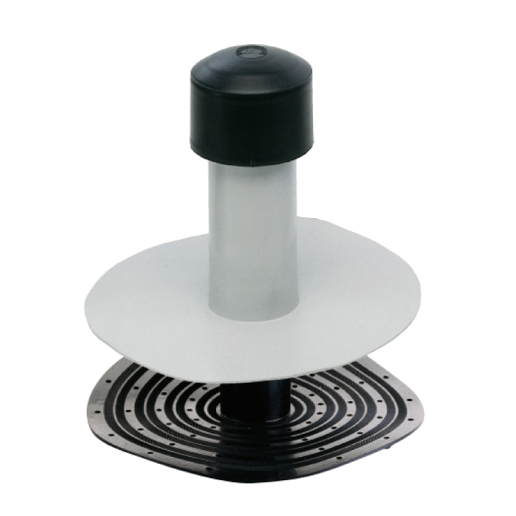 PVC double wall roof vents height 225 mm - with diameter 75 mm 