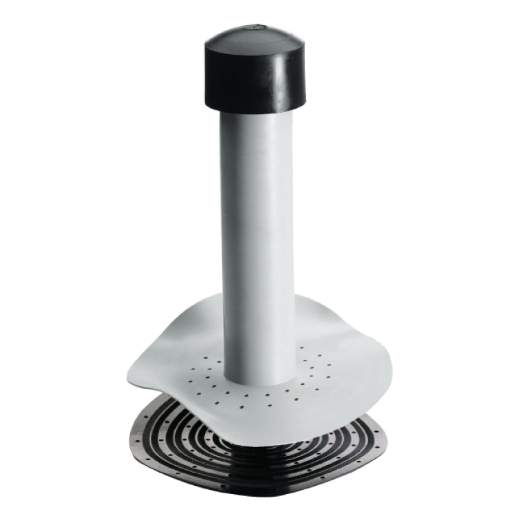 Ventilateur en PVC double H 225 mm - avec diamètre 75 mm